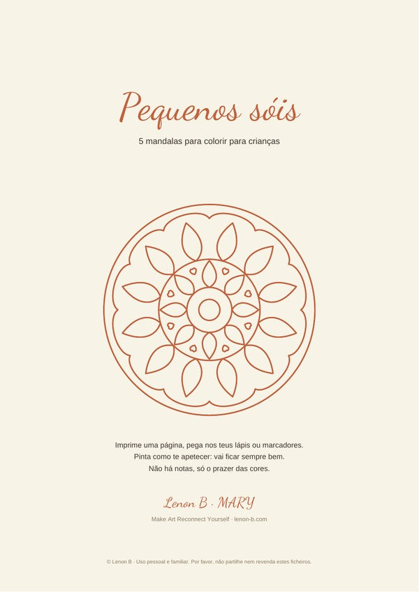 Pequenos sóis, edição portuguesa