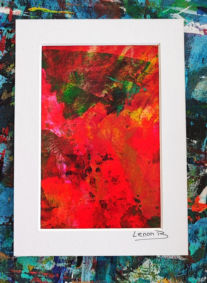 Creative acrylic painting by Lenon B, an ideal gift choice for art lovers