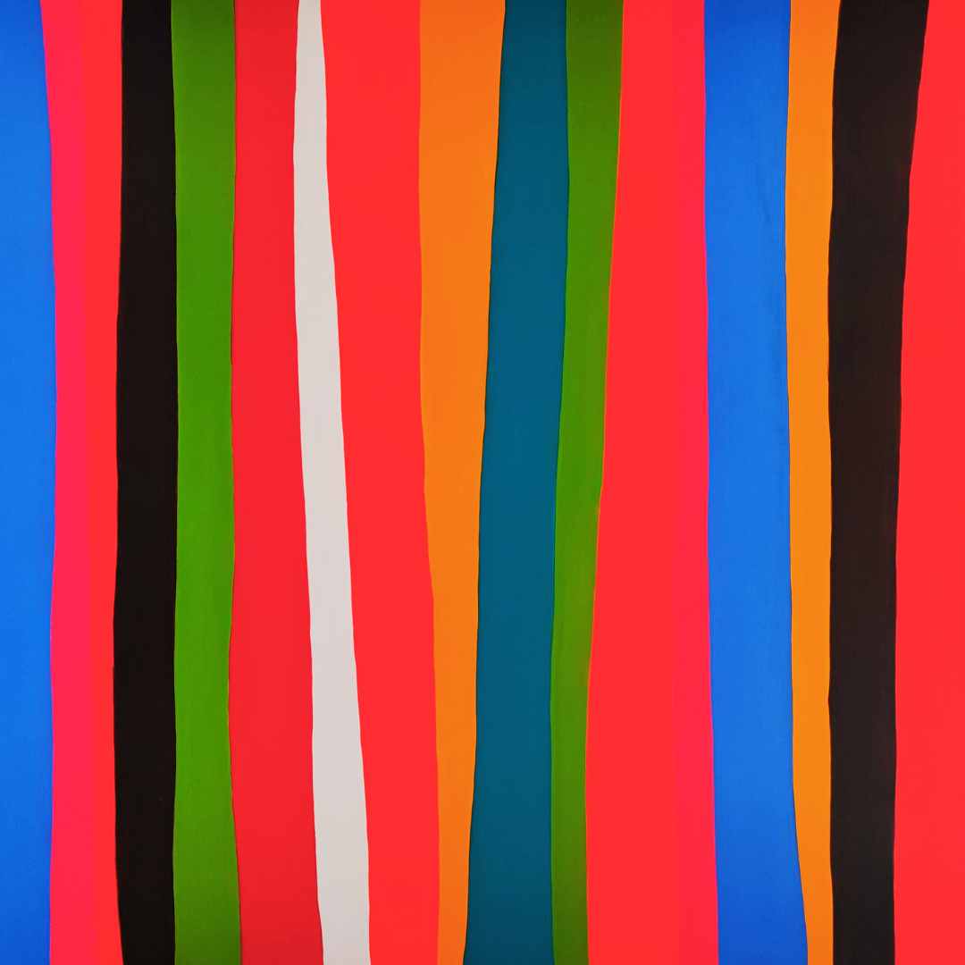 A dynamic canvas titled "VERTICAL," highlighting irregularly spaced stripes.