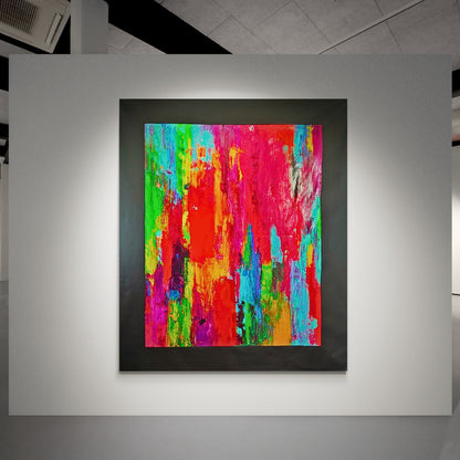 Full view of the large-format "Energy" painting by Lenon B, perfect for transforming any space.