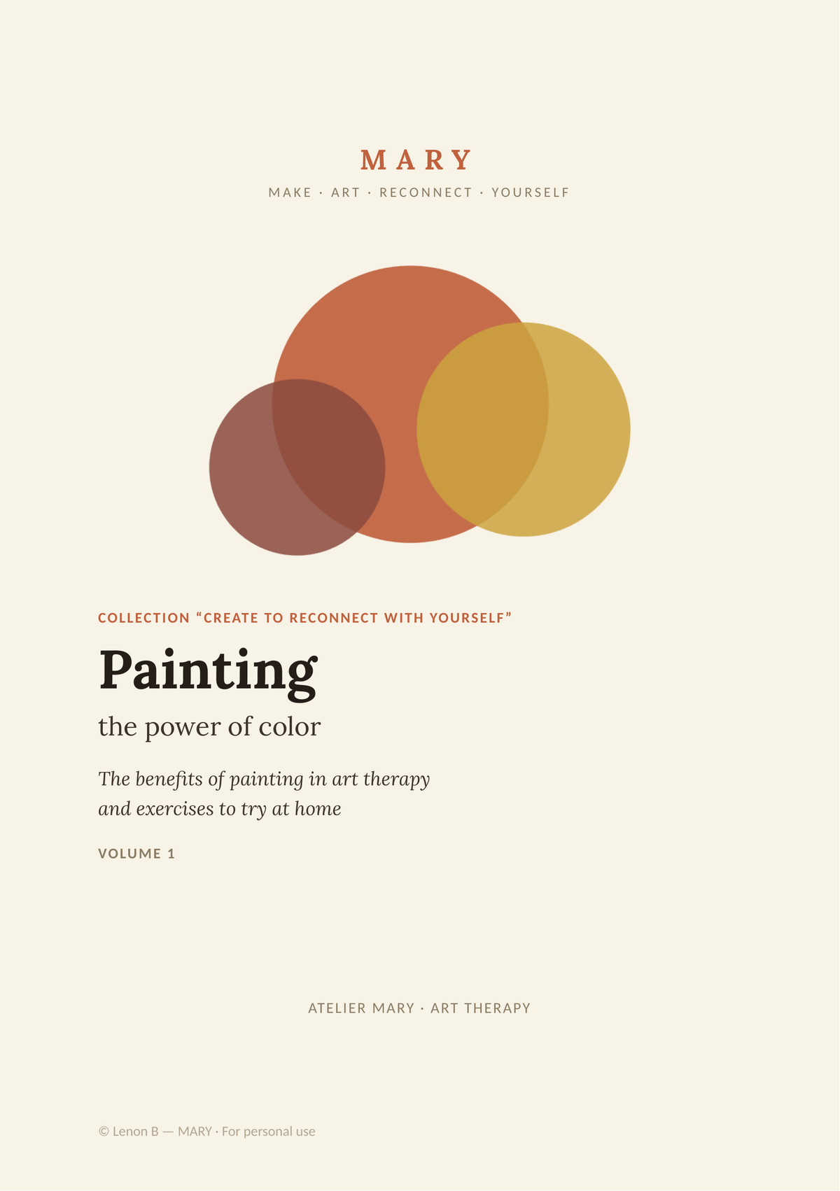 Pintar – o poder das cores · MARY Volume 1 · PDF para descarregar