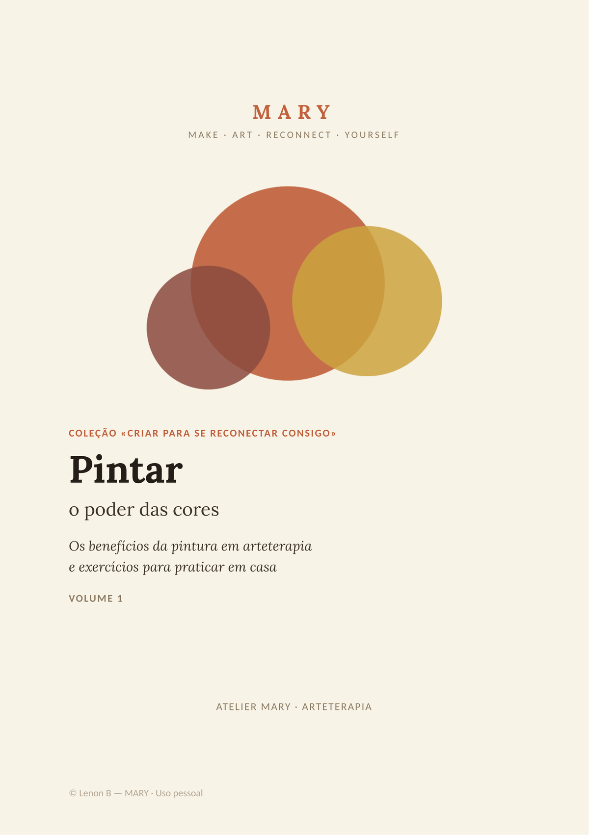 Pintar – o poder das cores · MARY Volume 1 · PDF para descarregar