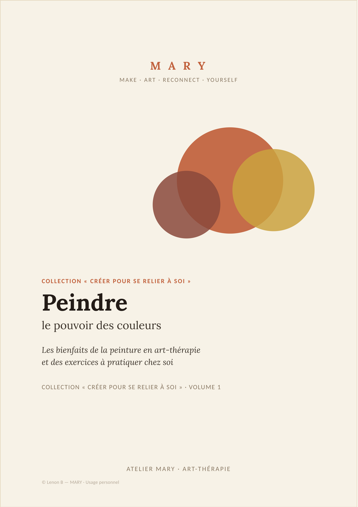 Peindre - Le pouvoir des couleurs | MARY Mes Petits Cahiers Bien-être - Volume 1