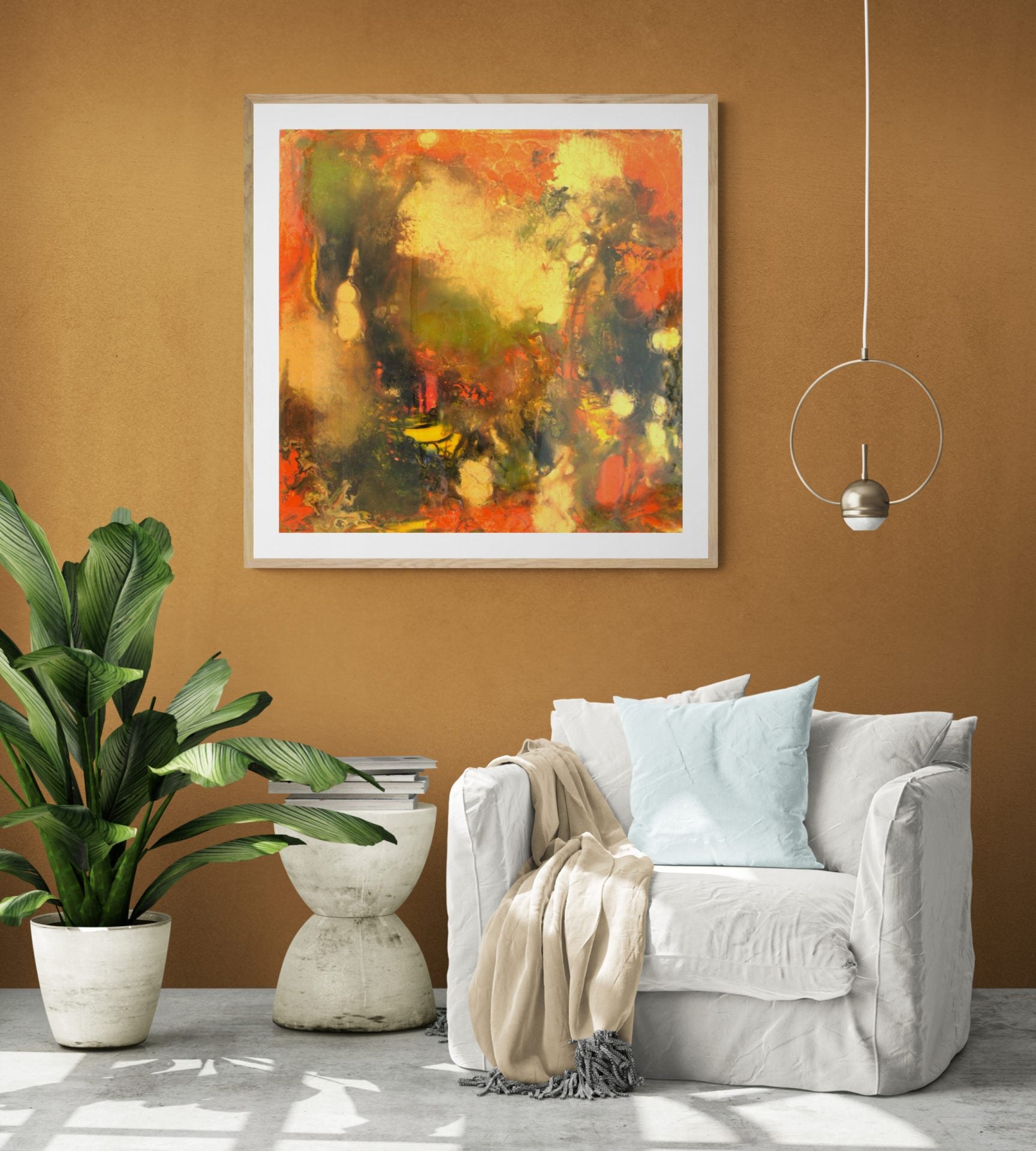 Warm tones in Lenon B's "Unakite," creating a soothing and inviting ambiance.