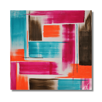 Aumône Vieille" by Lenon B, featuring energetic color streaks