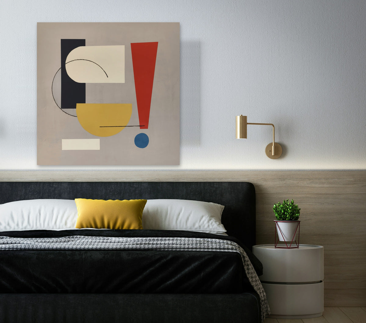 Between by Lenon B in a bedroom, true scale