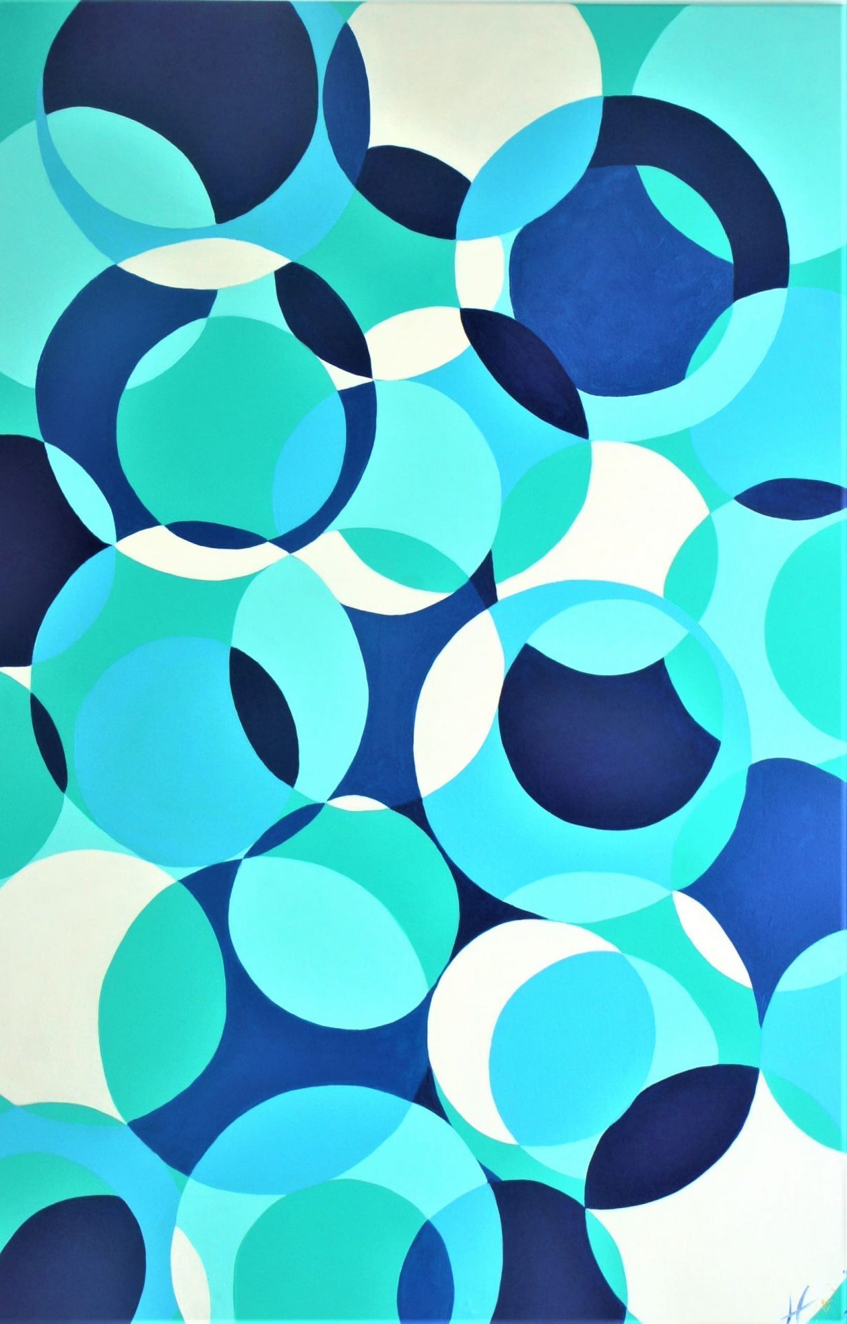 "Blue Bubbles" - an eclectic addition to any decor