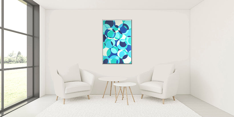 "Blue Bubbles" - a celebration of color and harmony