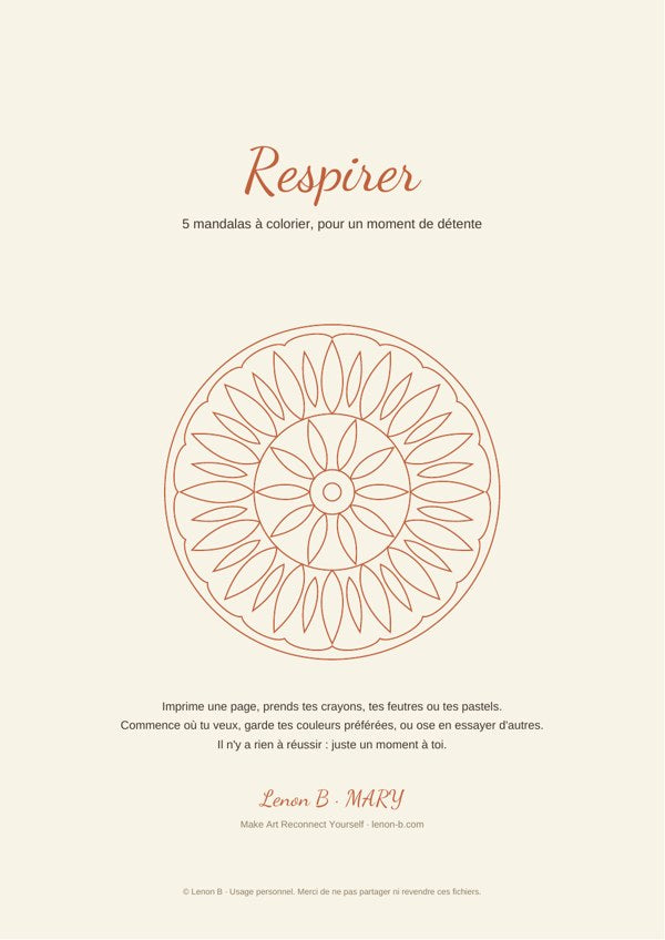 Respirer, édition française