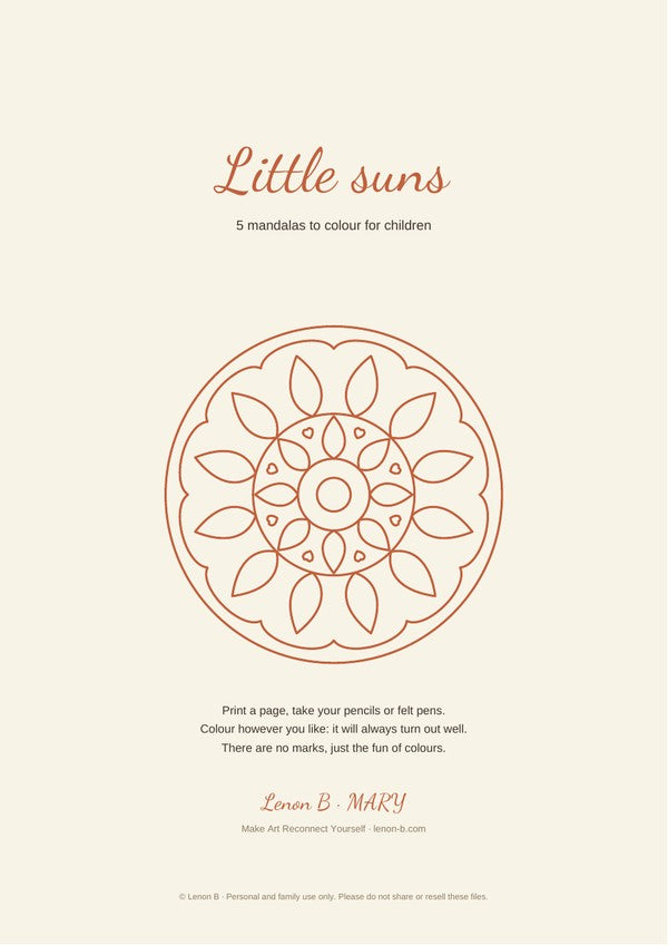 Little suns, English edition
