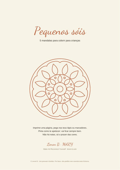 Pequenos sóis, edição portuguesa