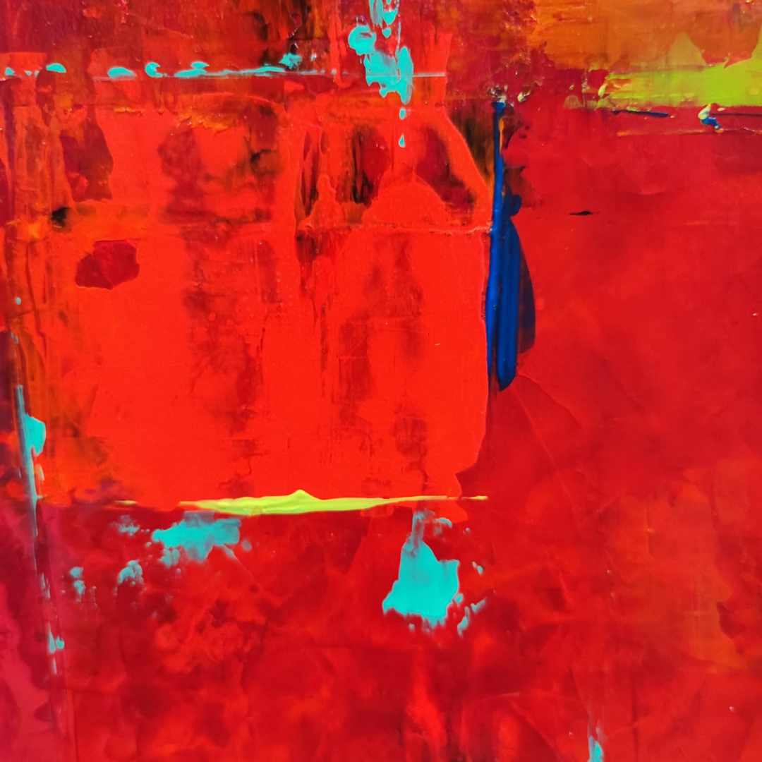 Crimsonity by Lénon B, an abstract artwork radiating the essence of crimson.