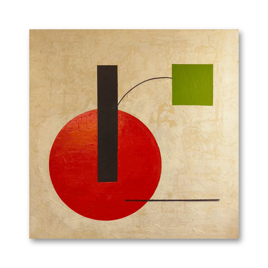 Dear Calder, original geometric painting by Lenon B