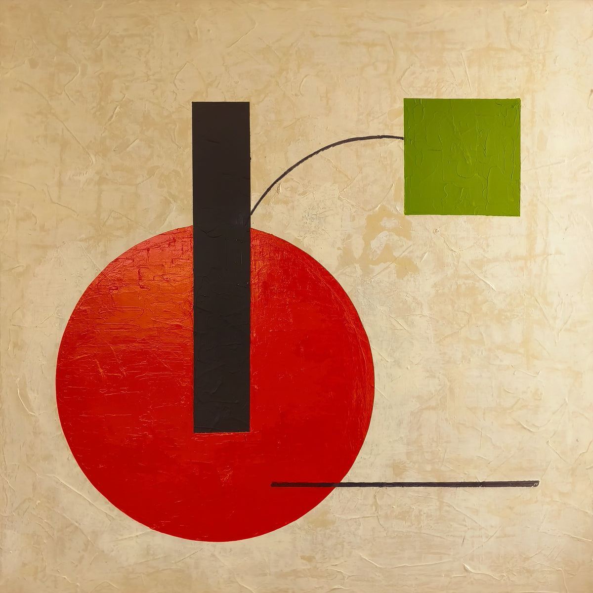 Dear Calder by Lenon B, acrylic on canvas, 80 x 80 cm