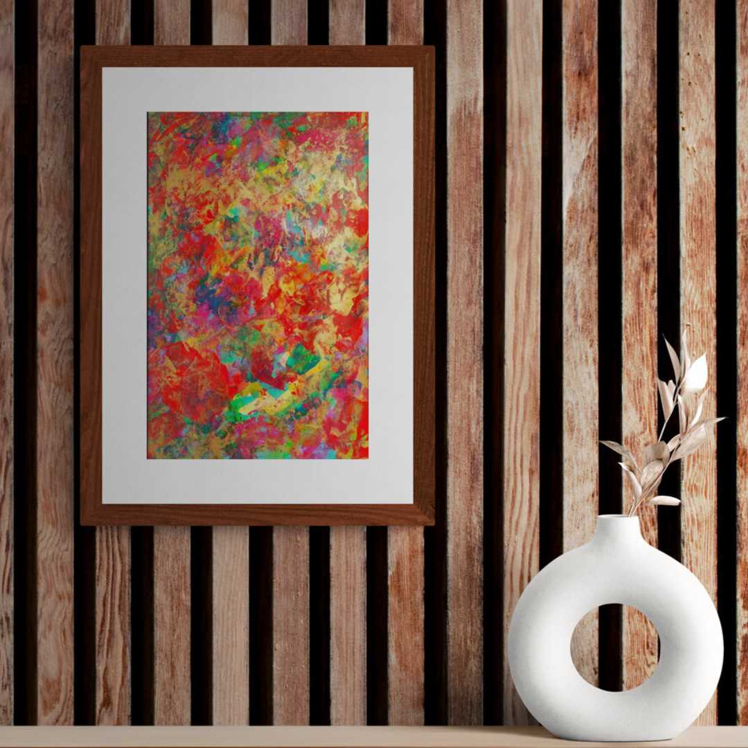 Ecstasy by Lénon B, an expressive art piece that celebrates vibrant emotions.