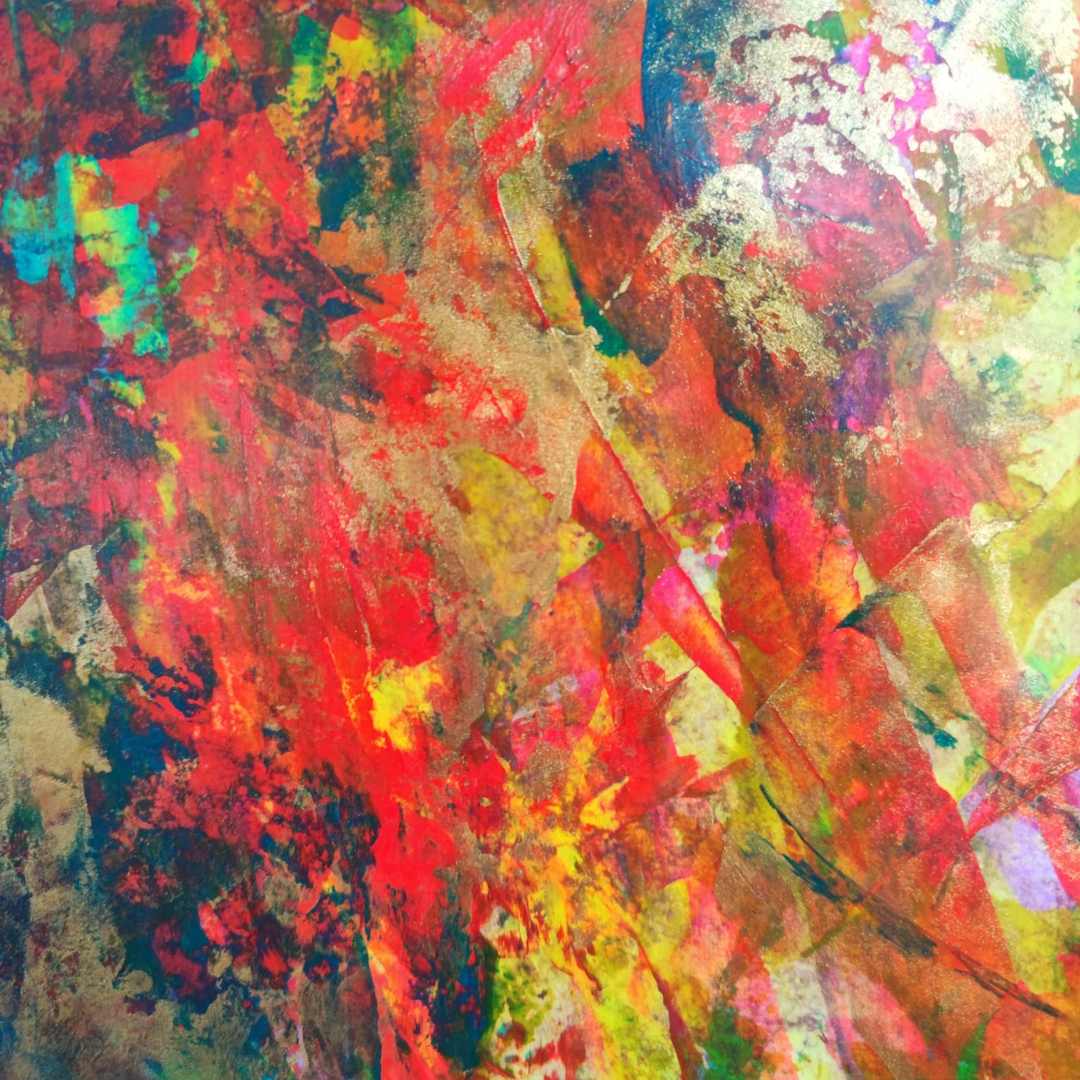 Fervor by Lénon B, a symphony of colors on paper reflecting passion and excitement.