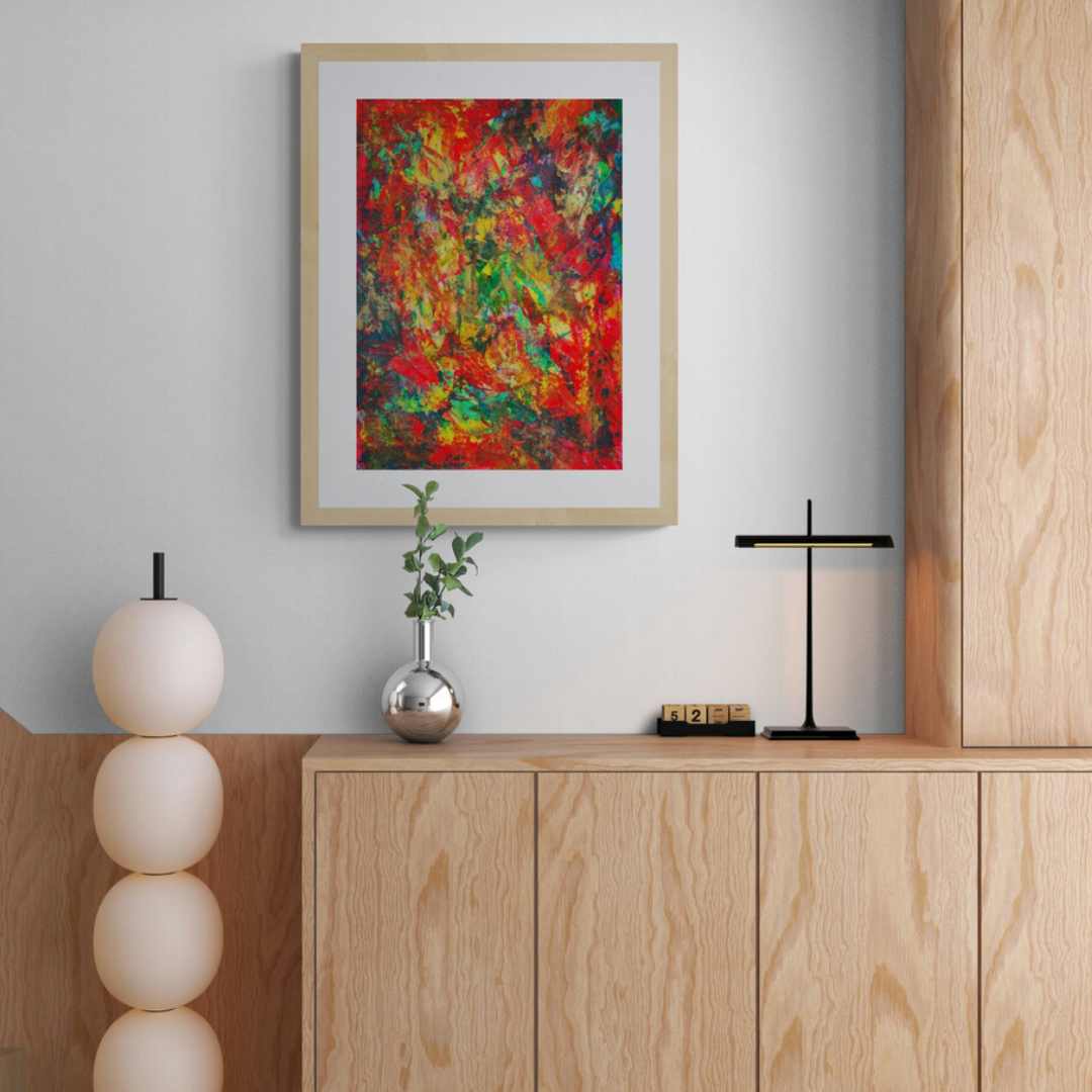 Fervor by Lénon B, an explosion of colors that evokes feelings of enthusiasm and zeal.