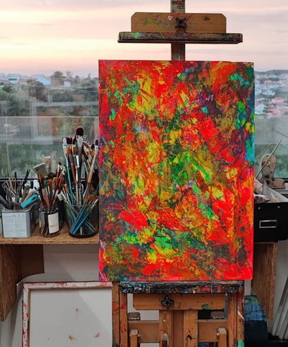 Fervor by Lénon B, a vibrant painting that captures the essence of fervent emotions.