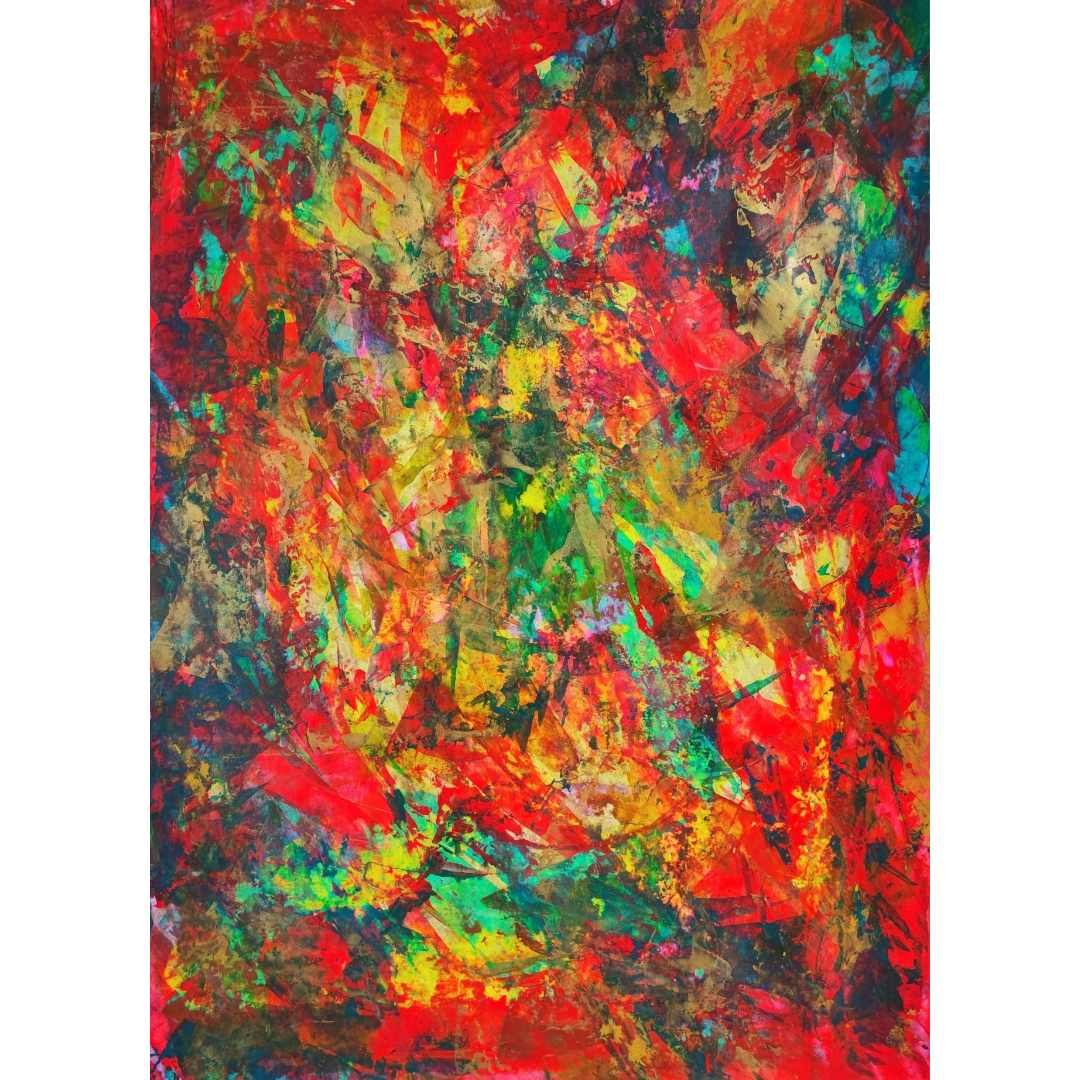 Fervor by Lénon B, a vibrant painting that captures the essence of fervent emotions.