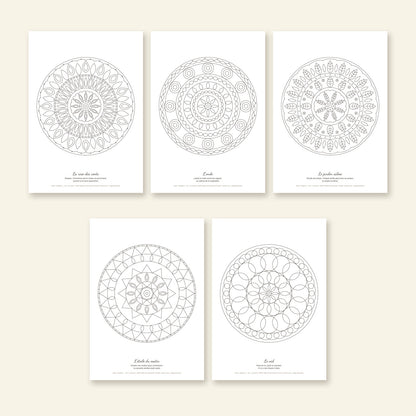 The 5 mandalas of the Breathe pack