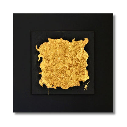 "Gold 1" by Lenon B – a golden explosion on a black canvas