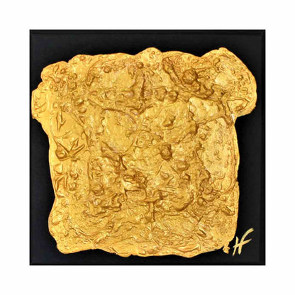 "Gold 3" – chic canvas by Lenon B for timeless decor