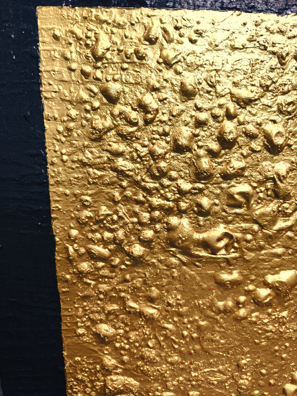 Detail of Golden Dream: gold relief