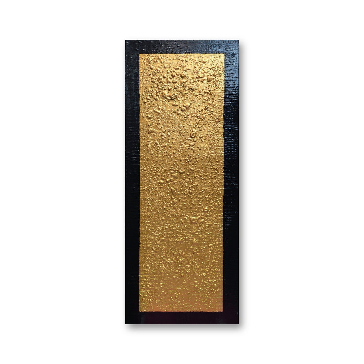 Golden Dream, original gold textured painting by Lenon B