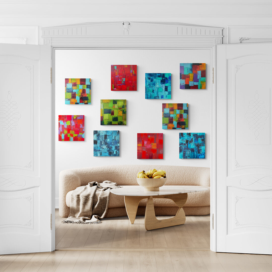  Original painting featuring a vibrant mix of colors, by Lenon B.