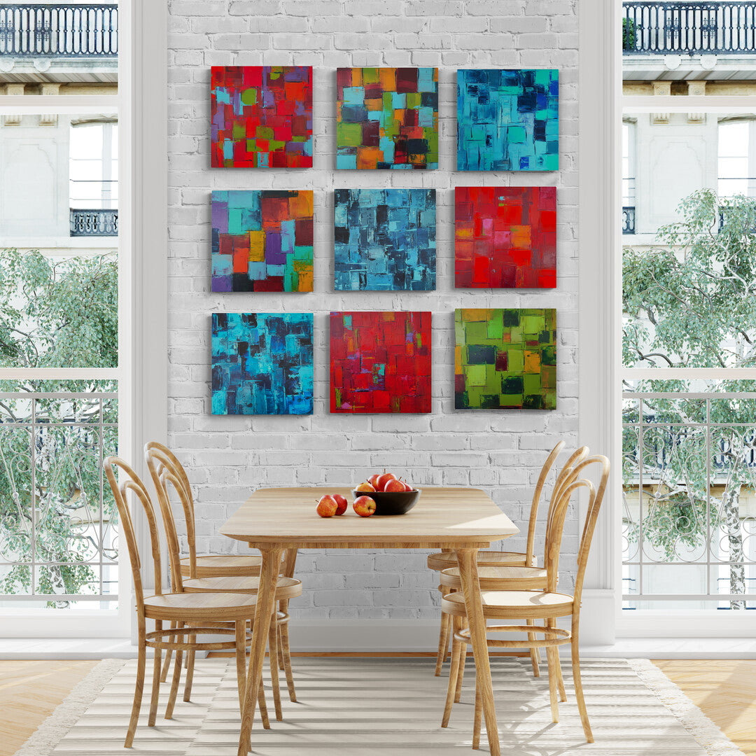 Original painting featuring a vibrant mix of colors, by Lenon B.