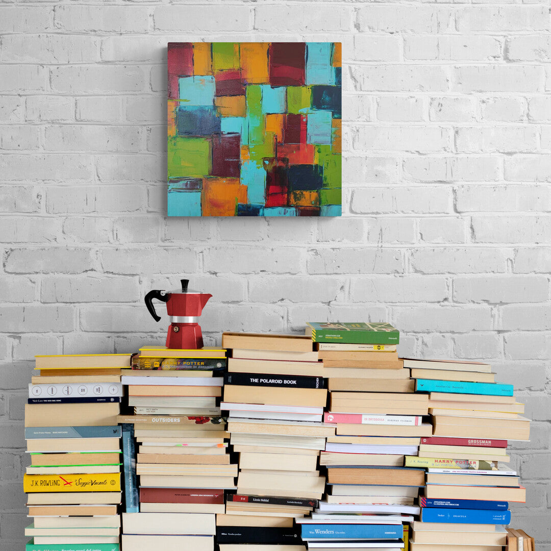 Original painting featuring a vibrant mix of colors, by Lenon B.