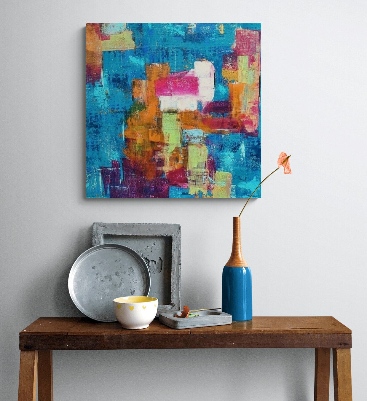 Joyful hues in "Candy" painting