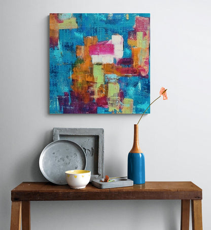 Joyful hues in "Candy" painting