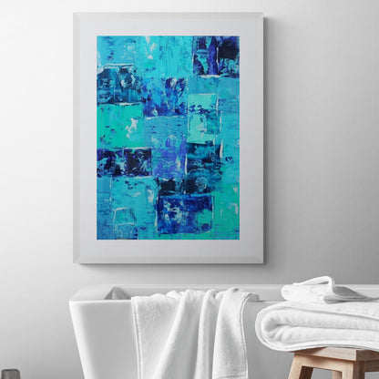 Enhance your living space with Boréal, an abstract artwork by Lenon B, evoking natural beauty and tranquility.