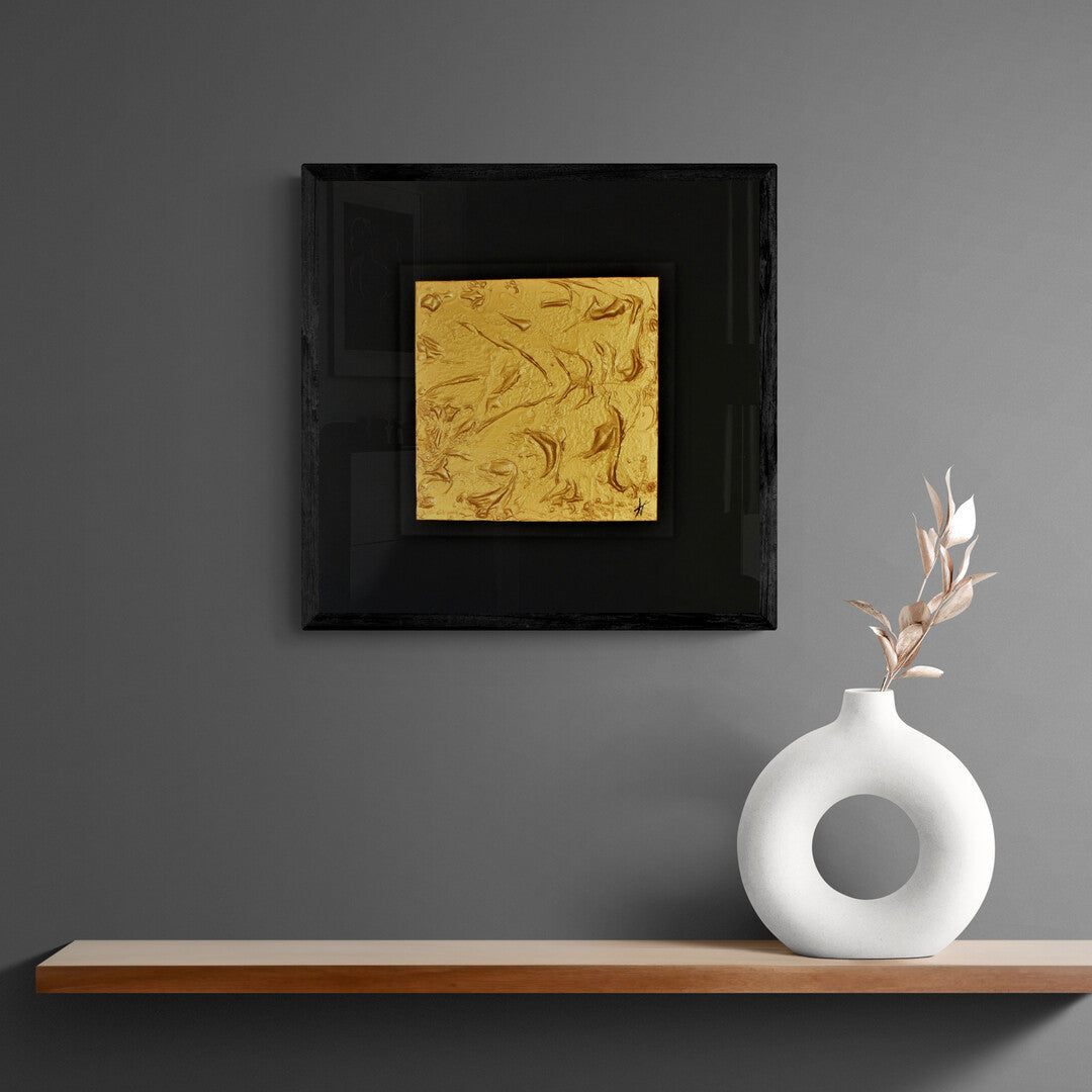 "Gold 2" – original artwork by Lenon B with dynamic golden textures