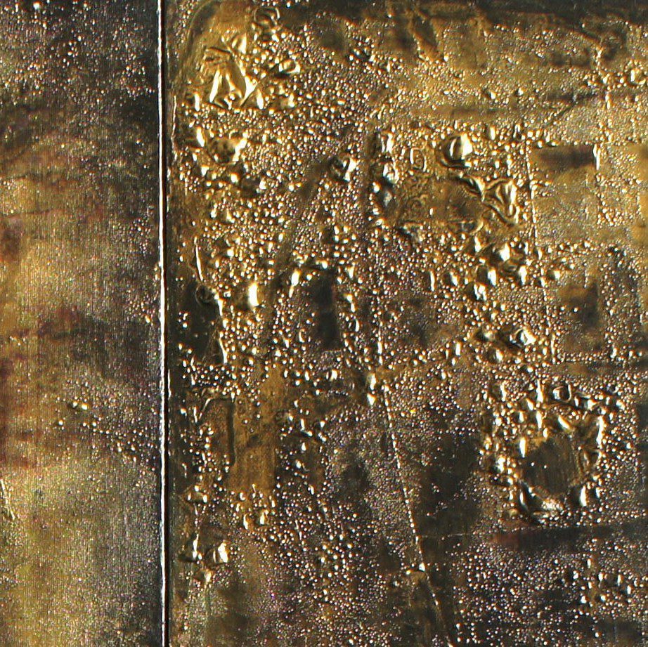 "Gold Finger" – original diptych with asymmetrical design