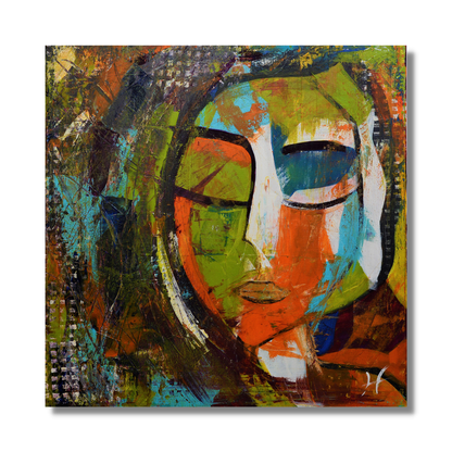 "Nossa Senhora de Fátima" by Lenon B – abstract portrait of the Virgin Mary