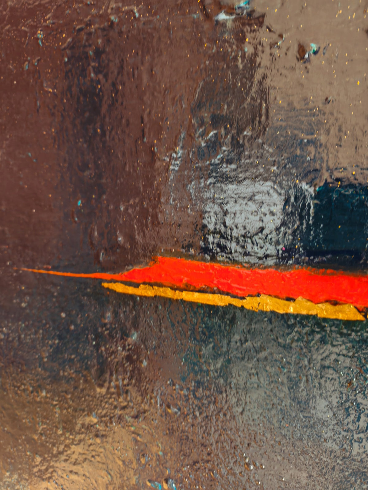Detail of The Line: night blue texture