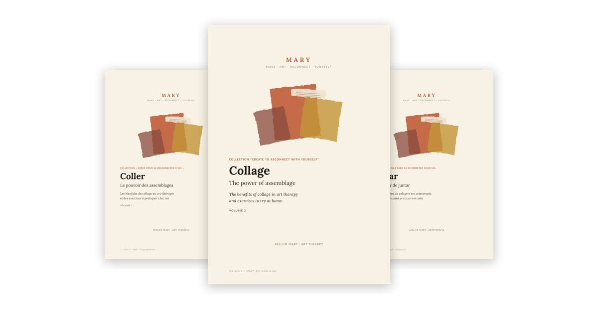 Collage, The Power of Assemblage, MARY Volume 2, in English, French and Portuguese